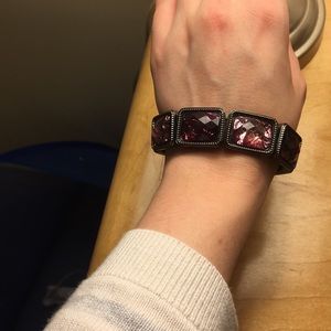 Silver/Purple Bracelet